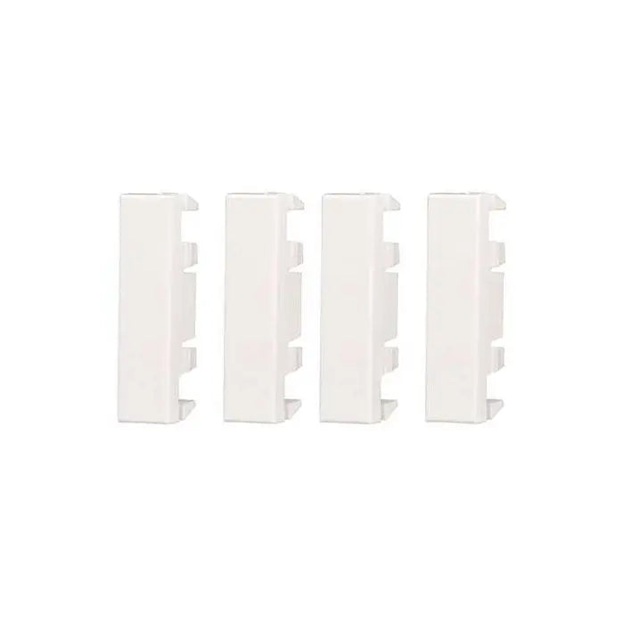 Falso polo mezzo posto 1/2P compatibile Bticino Axolute colore bianco confezione 4pcs Ettroit AB0102