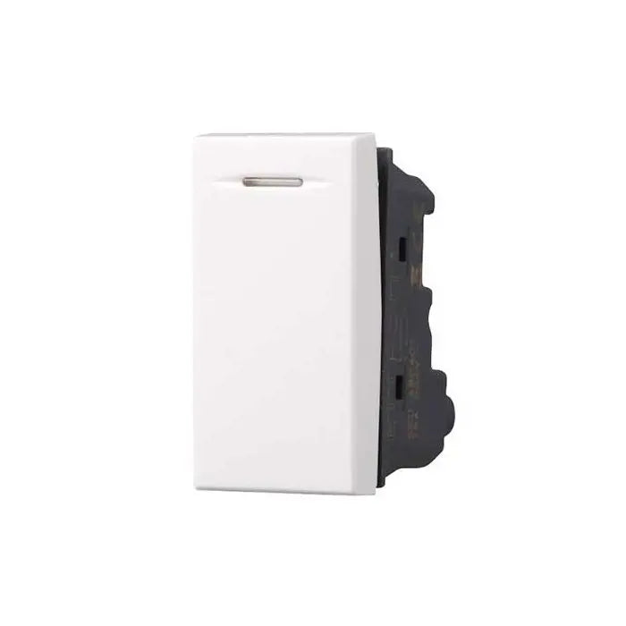 Interruttore unipolare 1P 16A compatibile Bticino Axolute colore bianco Ettroit AB0401
