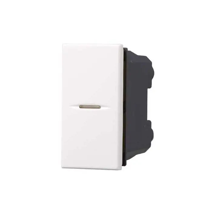 Interruttore assiale unipolare 1P 16A compatibile Bticino Axolute colore bianco Ettroit AB0501