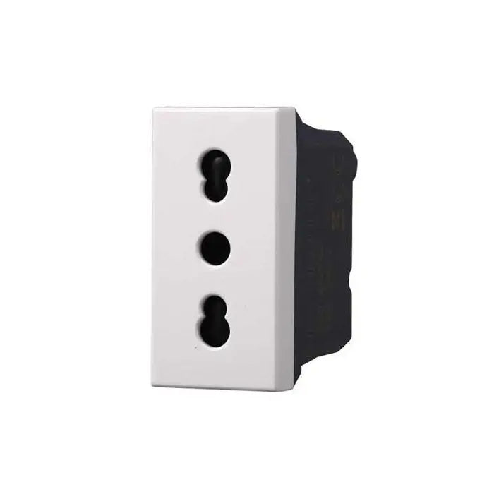 Presa bipasso compatibile Bticino Axolute 2P+T 10/16A 250V colore bianco Ettroit AB2001