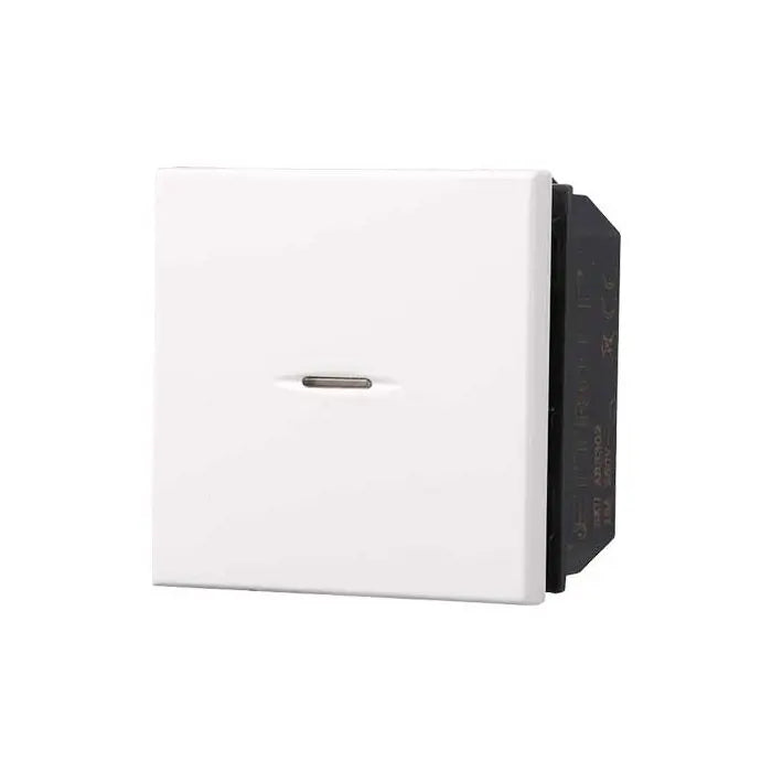 Interruttore assiale unipolare 2P 16A compatibile Bticino Axolute colore bianco Ettroit AB3202