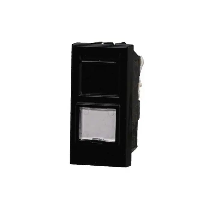 Presa rete dati RJ45 UTP cat.5e compatibile Bticino Axolute colore nero Ettroit AN2355