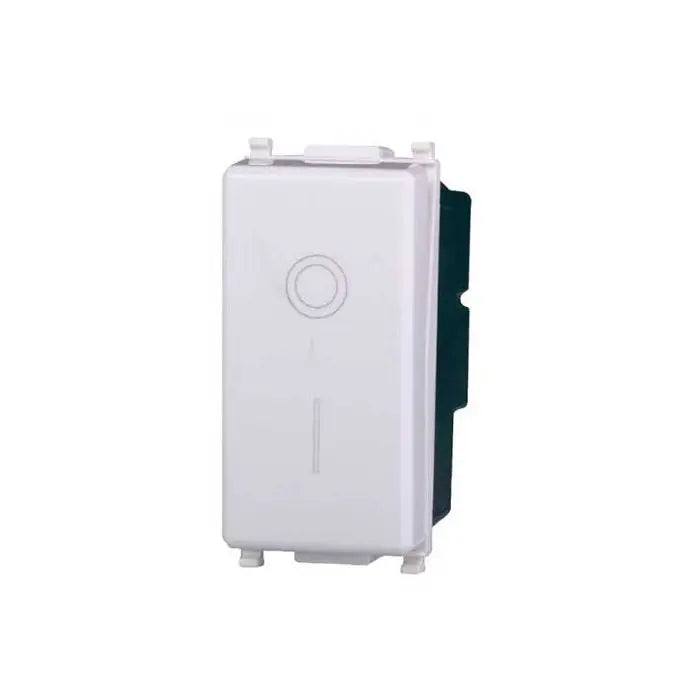 Interruttore bipolare 2P 16A compatibile Vimar Plana colore bianco Ettroit EV0402