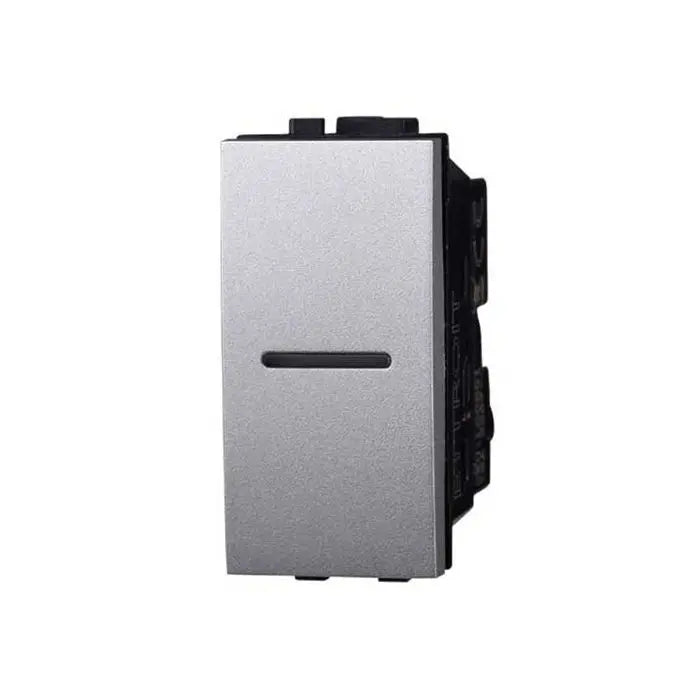 Interruttore assiale unipolare 1P 16A compatibile Bticino Livinglight colore bianco