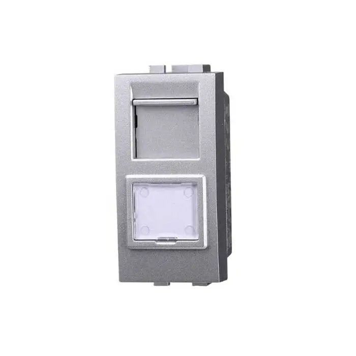 Presa rete dati RJ45 UTP cat.5e compatibile Bticino Livinglight colore tech