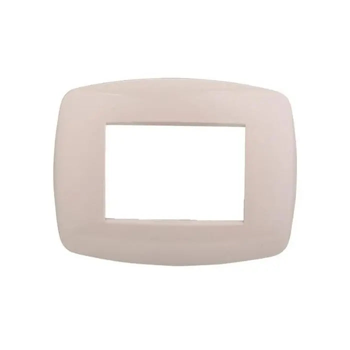 Placca compatibile Bticino Livinglight 3 moduli plastica slim colore sabbia