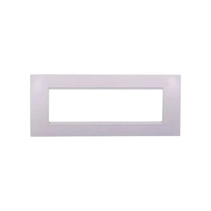 Placca compatibile Bticino Livinglight 7 moduli plastica quadrata colore bianco
