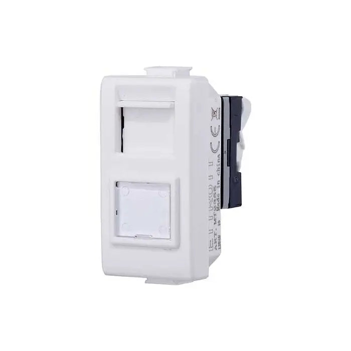 Presa rete dati RJ45 compatibile Bticino Matix CAT 6 UTP colore bianco