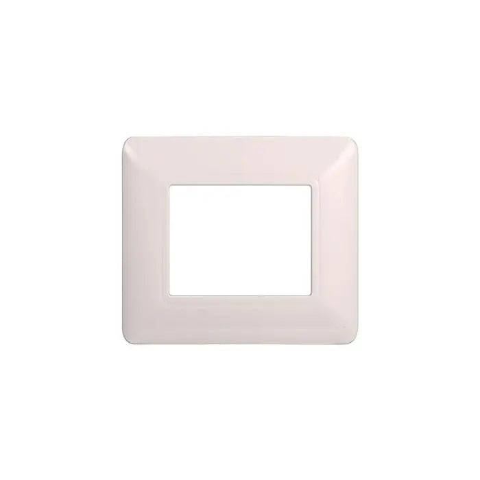 Placca compatibile Bticino Matix 2 moduli plastica colore bianco