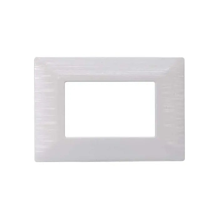Placca compatibile Bticino Matix 3 moduli plastica colore bianco satinato